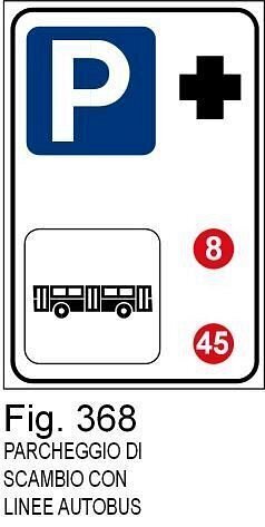 Parcheggio di scambio con linee autobus