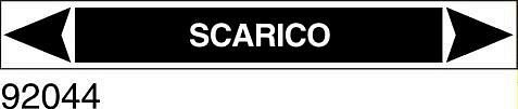 Scarico - etichetta - A - PVC adesivo - 175x30 mm