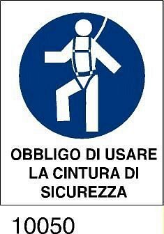 Obbligo di usare le cinture di sicurezza - etichette - 25pz