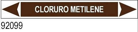 Cloruro metilene - etichetta - B - PVC adesivo - 350x60 mm
