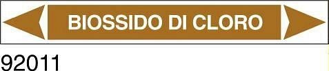 Biossido di cloro - etichetta - A - PVC adesivo - 175x30 mm