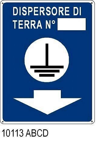 Dispersore di terra n. -Alluminio 165x250 mm