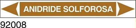 Anidride solforosa - etichetta
