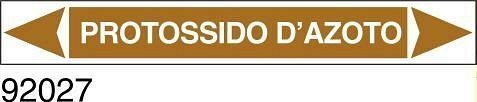 Protossido d'azoto - etichetta - A - PVC adesivo - 175x30 mm