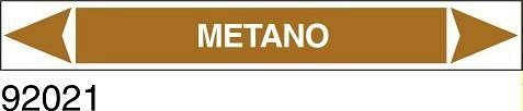 Metano - etichetta - A - PVC adesivo - 175x30 mm