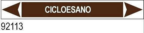 Cicloesano - etichetta - A - PVC adesivo - 175x30 mm