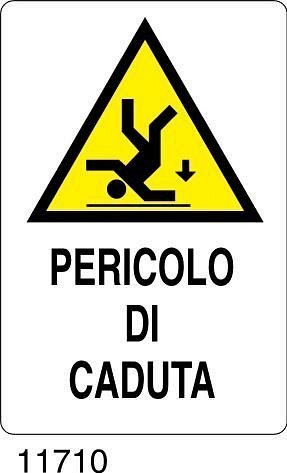 Pericolo di caduta - B - Polionda 500x700 mm