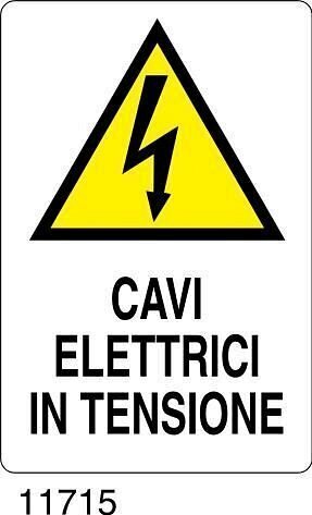 Cavi elettrici in tensione - B - Polionda 500x700 mm