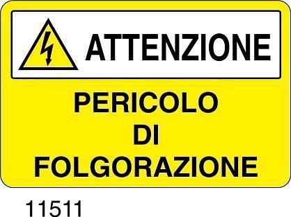 Pericolo di folgorazione
