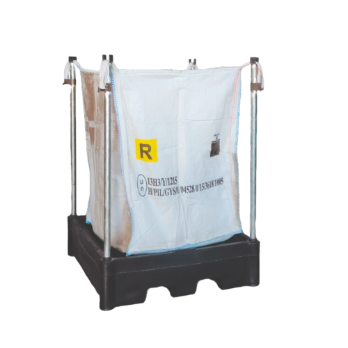 Porta Big Bag con Vasca di Raccolta Integrata