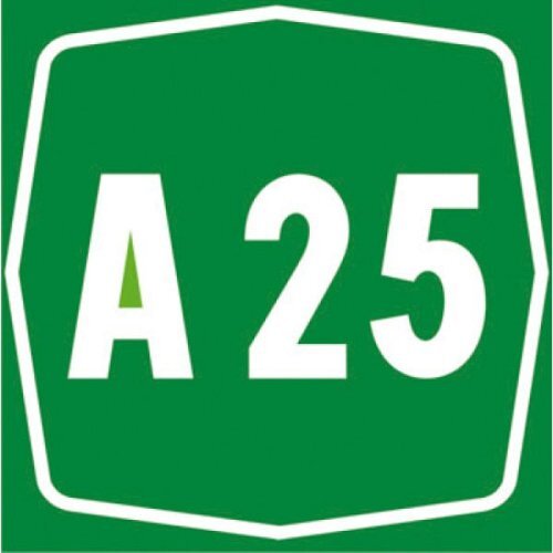 Segnale di identificazione autostrada - C - Alluminio CL.1 90cm