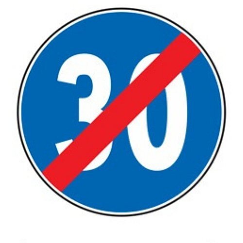 Fine del Limite minimo di velocità - A - Ferro - CL.1 40cm