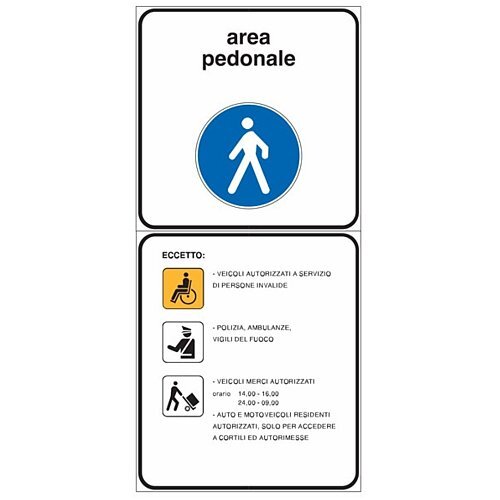 Area pedonale - A - Ferro CL.1 60x120 cm