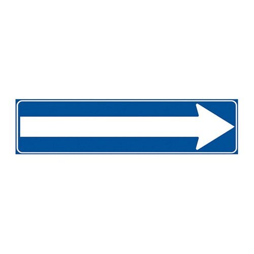 Senso unico parallelo - B - Alluminio CL.1 25x100 cm