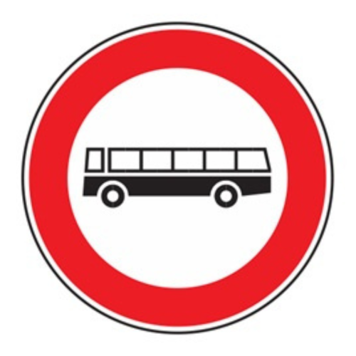 Transito vietato agli autobus