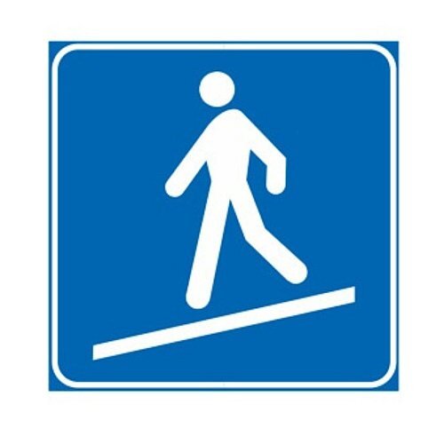 Rampa inclinata pedonale - B - Ferro CL.1 60cm