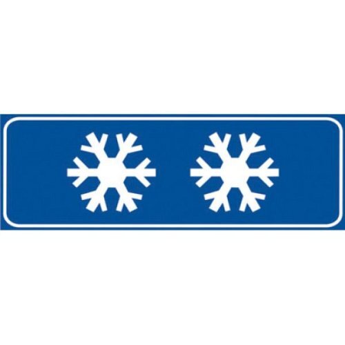 Strada sdrucciolevole per ghiaccio - B - Ferro CL.2 80x27 cm