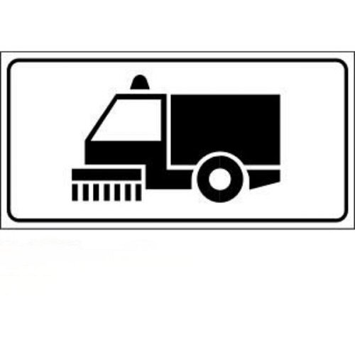 Pulizia meccanica della strada - A - Ferro CL.1 33x17 cm