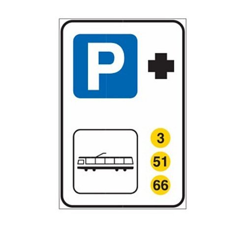 Parcheggio di scambio con tram - A - Alluminio CL.2 40x60 cm