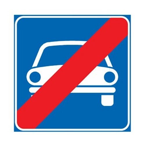 Fine strada riservata ai veicoli a motore