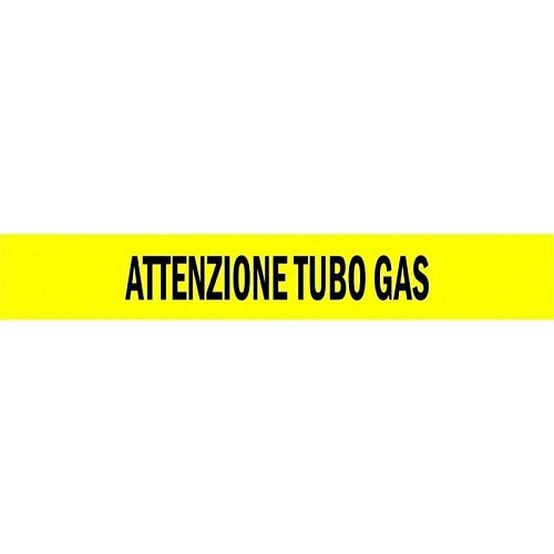 Nastro per Segnalazione con fili di acciaio - ATTENZIONE TUBO GAS