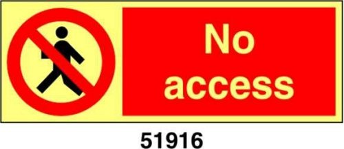 No access - A - ADL 200x75 mm