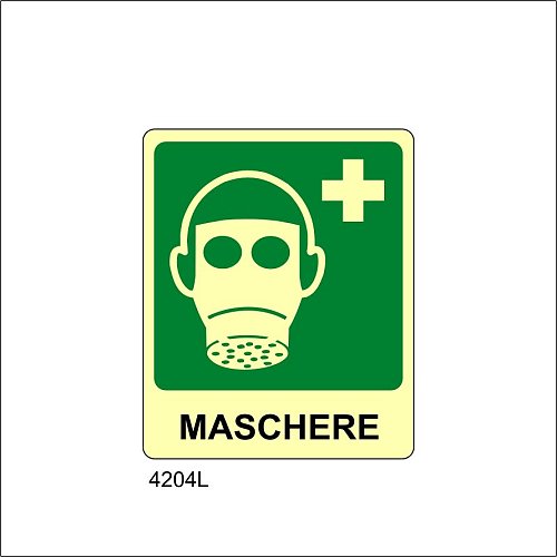 Maschere Luminescente - A - Adesivo Luminescente - 120x145 mm
