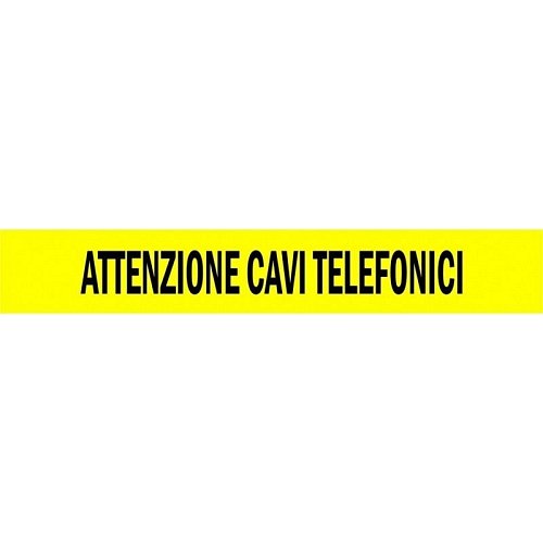 Nastro per Segnalazione con fili di acciaio - ATTENZIONE CAVI TELEFONICI