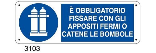 E' Obbligatorio Fissare Con Gli Appositi Fermi O Catene Le Bombole - A ...