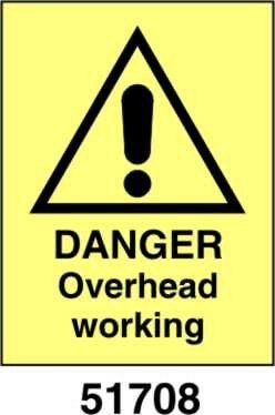 Danger overhead working - A - ADL 150x200 mm