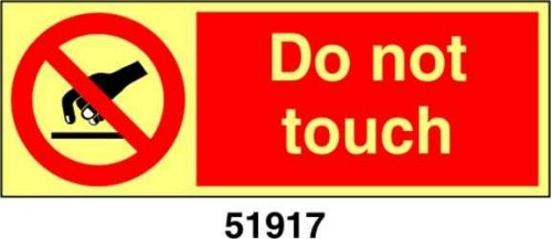 Do not touch - A - ADL 200x75 mm