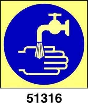 Now wash your hands - lavarsi le mani - A - ADL 100x100 mm
