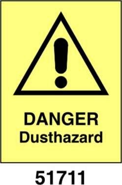 Danger dusthazard - A - ADL 150x200 mm