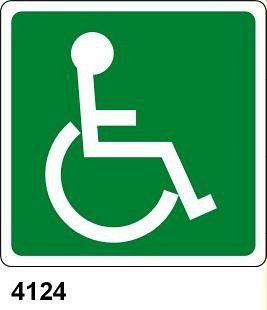 Disabile - A - Alluminio 120x120 mm