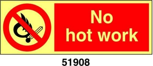 No hot work - A - ADL 200x75 mm