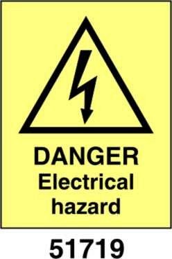 Danger electrical hazard - A - ADL 150x200 mm