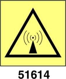 Caution non ionizing radiation - attenzione radiazioni non ionizzanti - A - ADL 100x100 mm