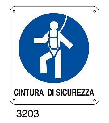 Cintura di sicurezza - C - PVC adesivo 270x 330 mm
