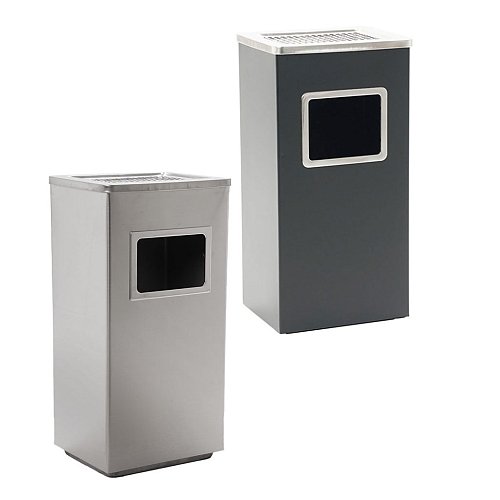 Portacenere e Gettacarte Rettangolare da Esterno