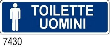 Toilette Uomini - B - Alluminio - 800x250 Mm Victualia™