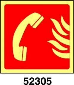 Fire telephone - B - PVL 150x150 mm