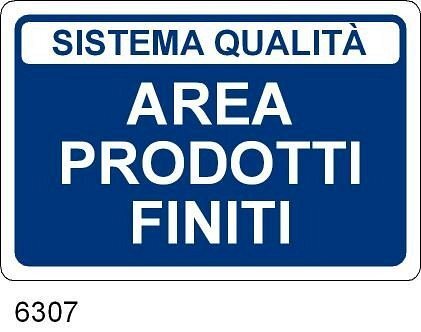 Area Prodotti Finiti - A - PVC Adesivo - 300x200 mm