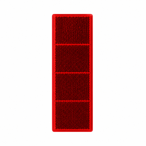 Catadiottro Rettangolare Rosso cm 5x18