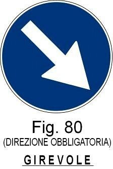 Direzione obbligatoria (girevole)