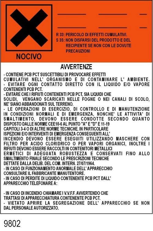 Nocivo - Avvertenze - B - Alluminio - 250x350 Mm Victualia™