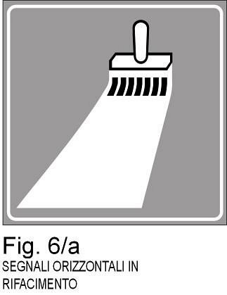 Segni orizzontali in rifacimento - A - Ferro CL.1 53x53 cm