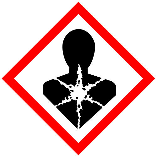 Health hazard - A - 28x28 mm - 60 etichette