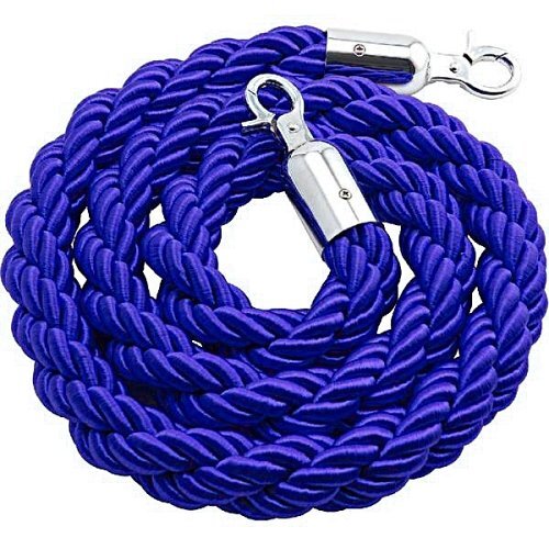 Cordone BLU con morsetto SILVER mt. 2