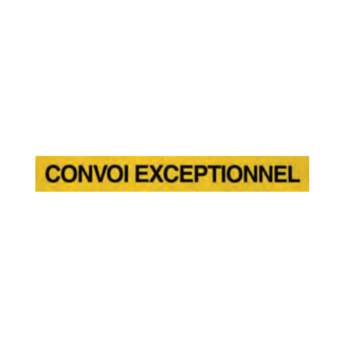 CONVOI EXCEPTIONNEL - Trasporto eccezionale Francia 1900x250x1.5mm Classe 2 Alluminio