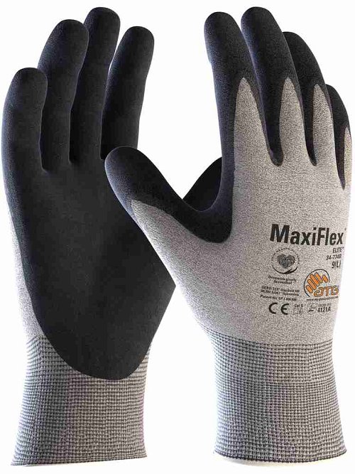 Guanti ATG MAXIFLEX ELITE Palmo rivestito, polso a maglia - Taglia XXS